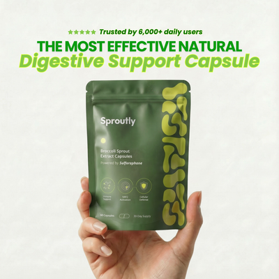 Sproutly Broccoli Sprout Extract Capsules for Gut Support