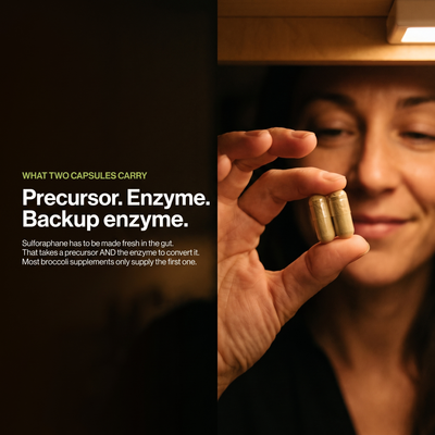 Sproutly Broccoli Sprout Capsules for Throat & Reflux Support